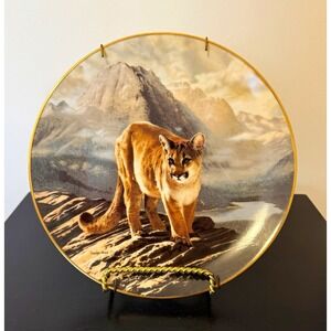 Vintage W.S. George Fine China Collector Plate The Cougar Limited Edition